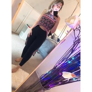 Bohemian high low top